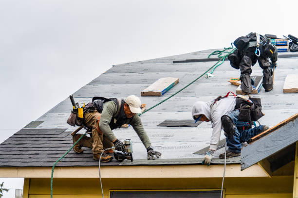 Professional Roof Installation technician working in Scarborough, ME